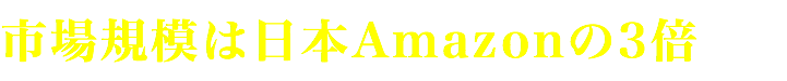 市場規模は日本Amazonの3倍